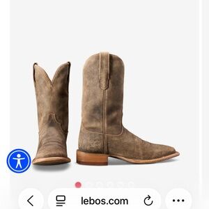 Tecovas Gravel beige suede boots 
12D men’s